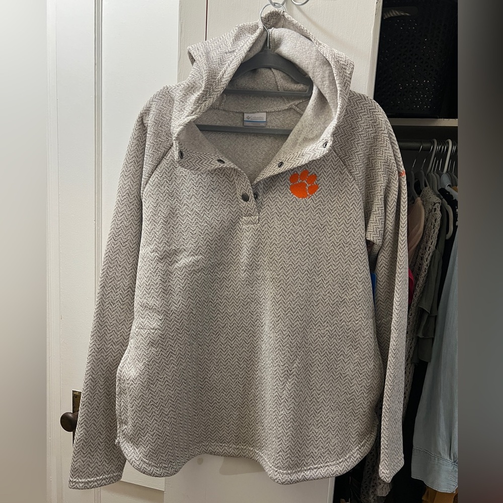 Columbia Clemson Quarter Button Sweatshirt - XXL, Brand New with Tags